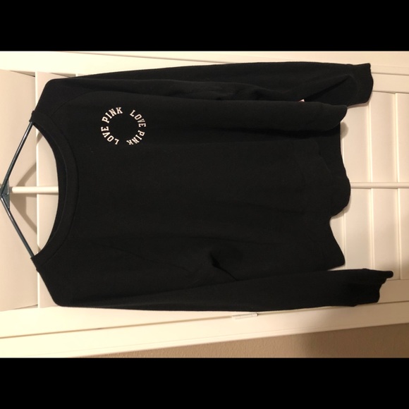 PINK Victoria Secret Black Sweatshirt - Picture 2 of 8